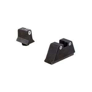 Trijicon Bright & Tough™ Night Sight Suppressor Set - Glock - White Front/White Rear with Green Lamps